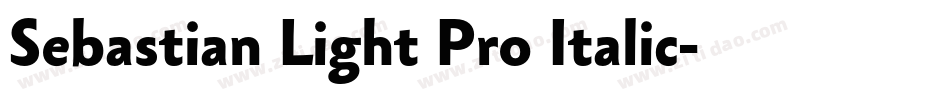 Sebastian Light Pro Italic字体转换